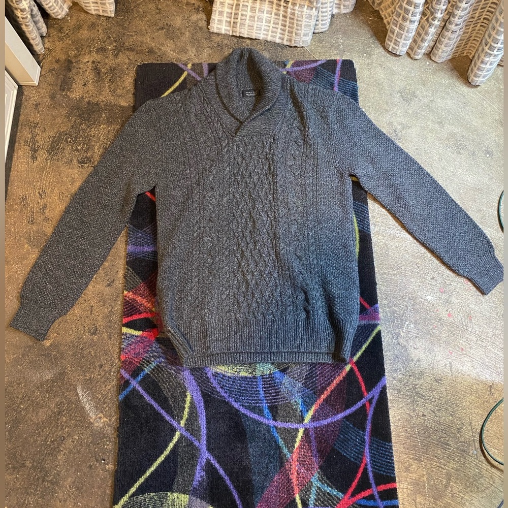 Large grey Zara men knit sweater
